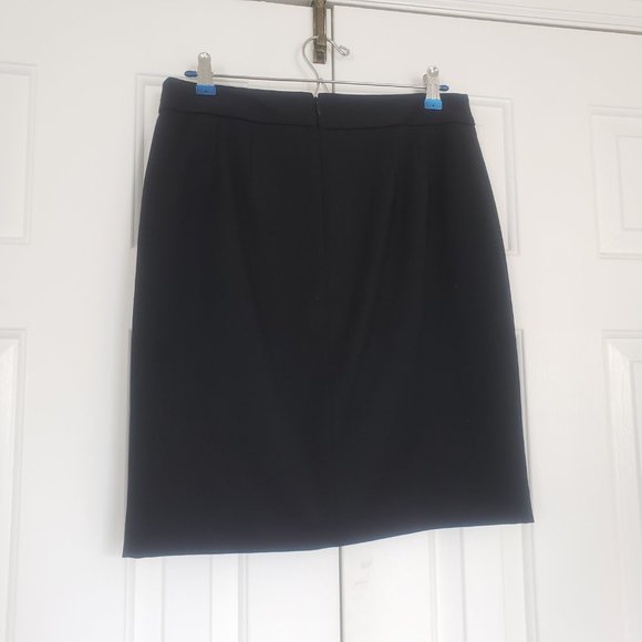 Express Black Pencil Skirt- Gold Hardware - Size 10 - Picture 11 of 12